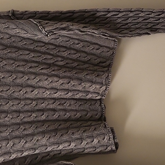 Full Tilt size XXS washed cable cropped sweater - Picture 3 of 6